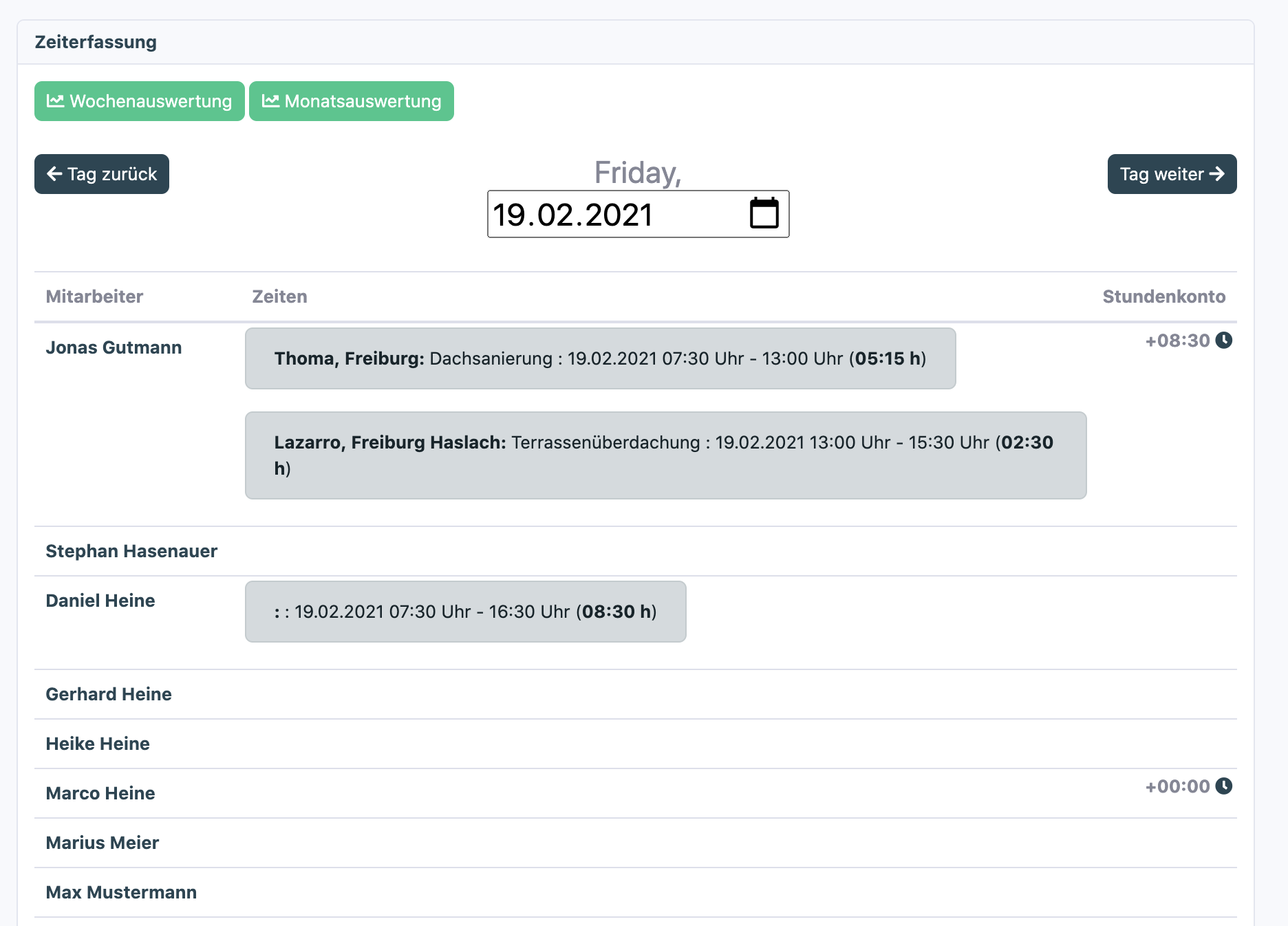 MeinHandwerker-App Verwaltungssystem